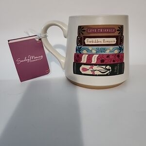 Book Lover's Mug - Cream and Brown